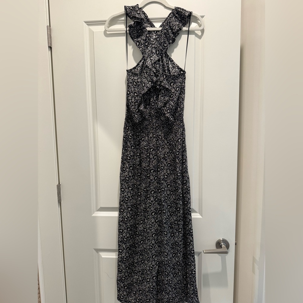 Veronica Beard Black and White Backless Dress